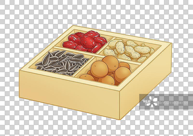 干果坚果盒图片素材