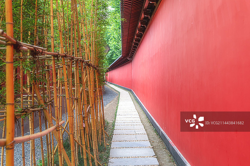 杭州德寿宫遗址博物馆红墙图片素材