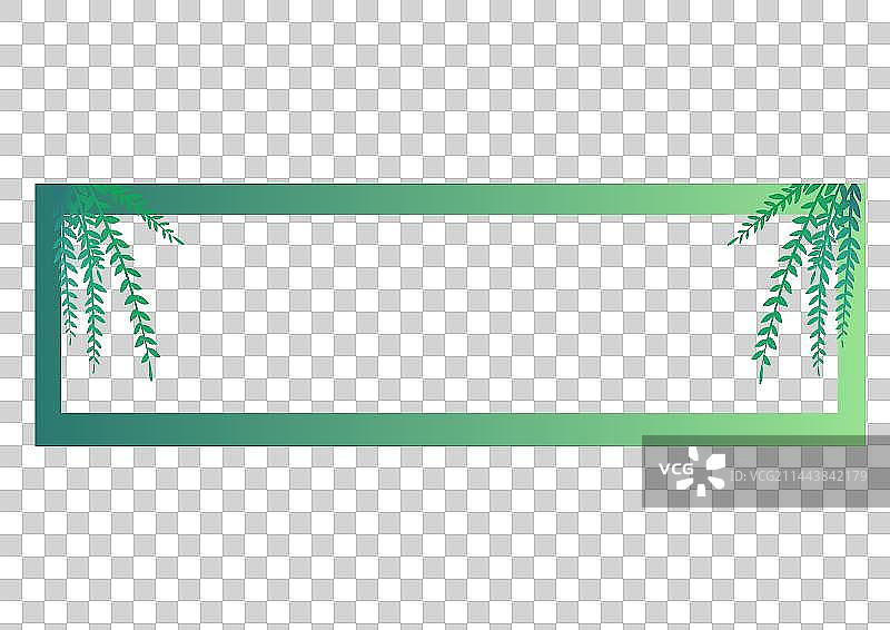 大暑小暑夏天夏季边框插画元素图片素材