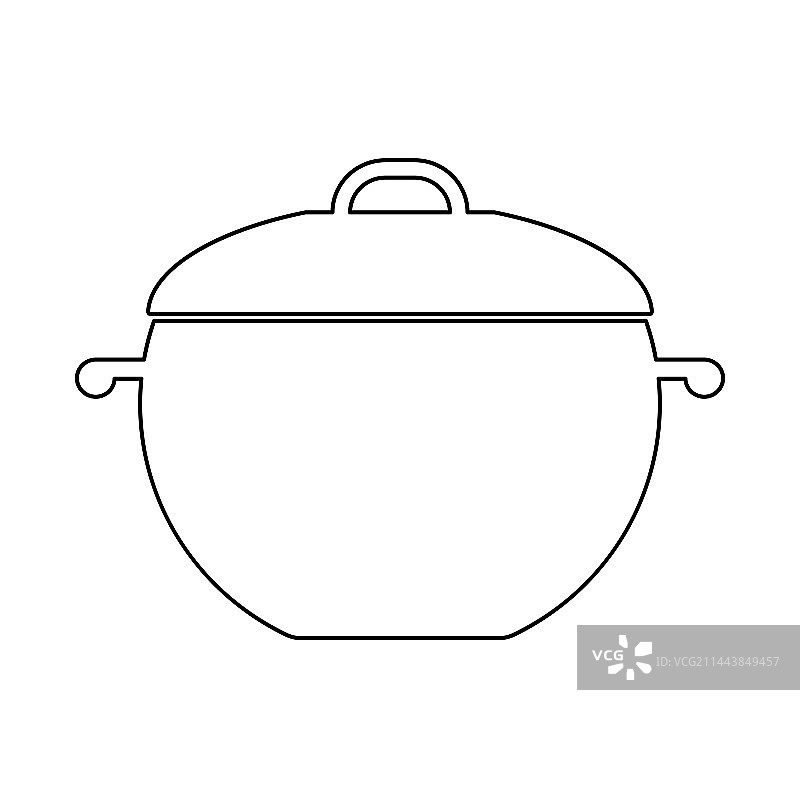 用于烹饪第一道菜的平底锅图标图片素材