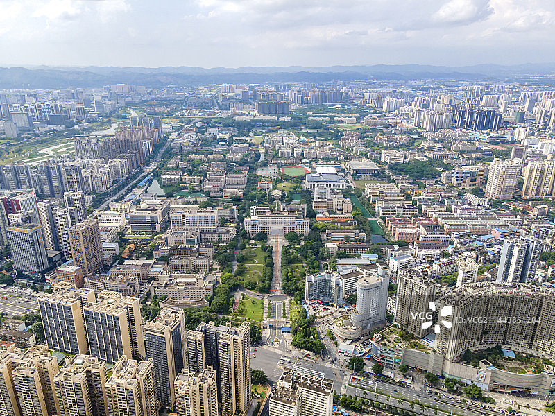 广西大学航拍图片素材