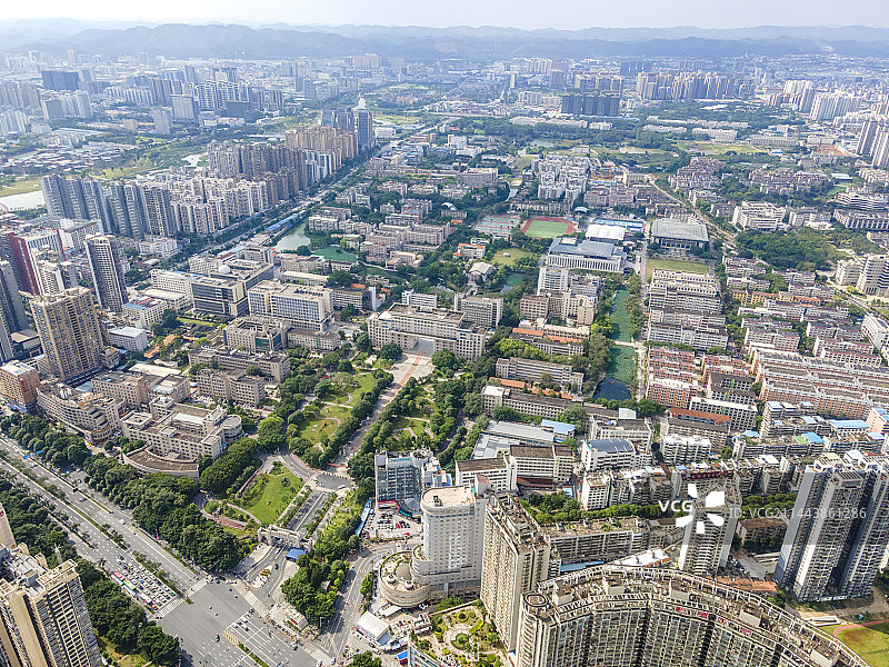 广西大学航拍图片素材