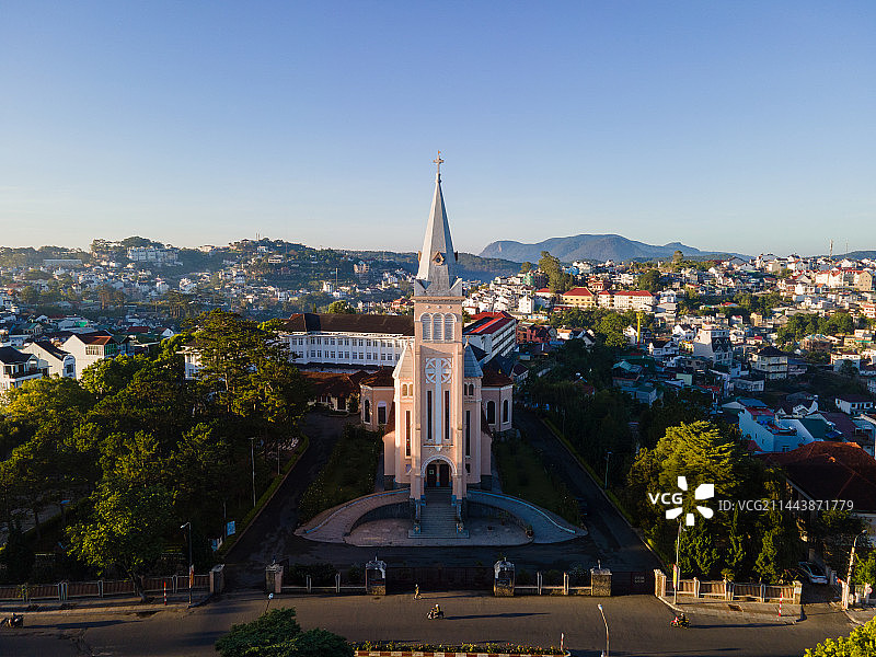 越南大叻天主教堂图片素材