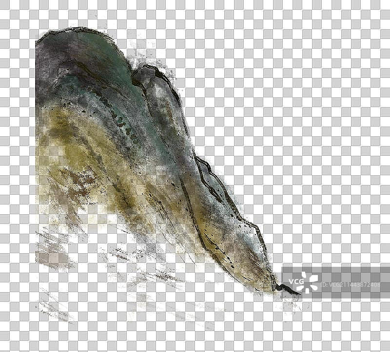 水墨石头图片素材