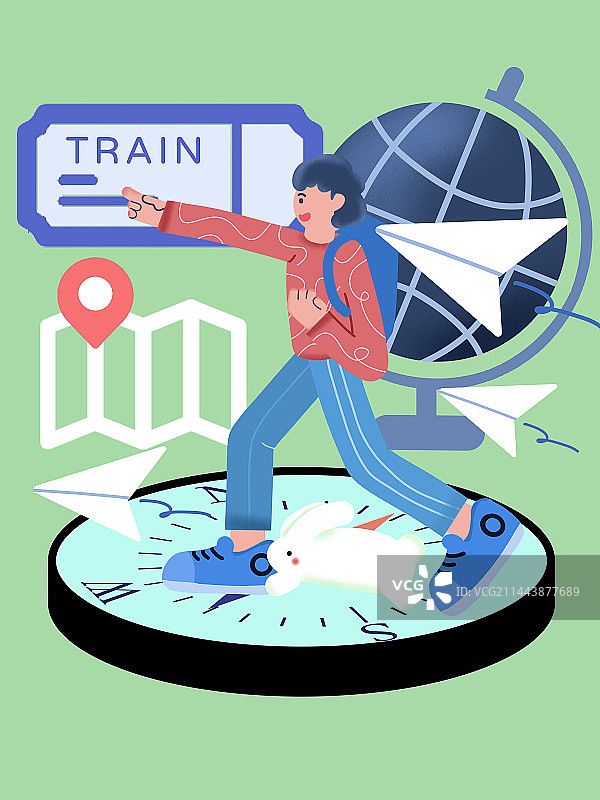 旅游进行时图片素材