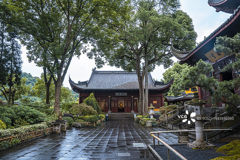 浙江杭州永福禅寺 灵隐寺图片素材