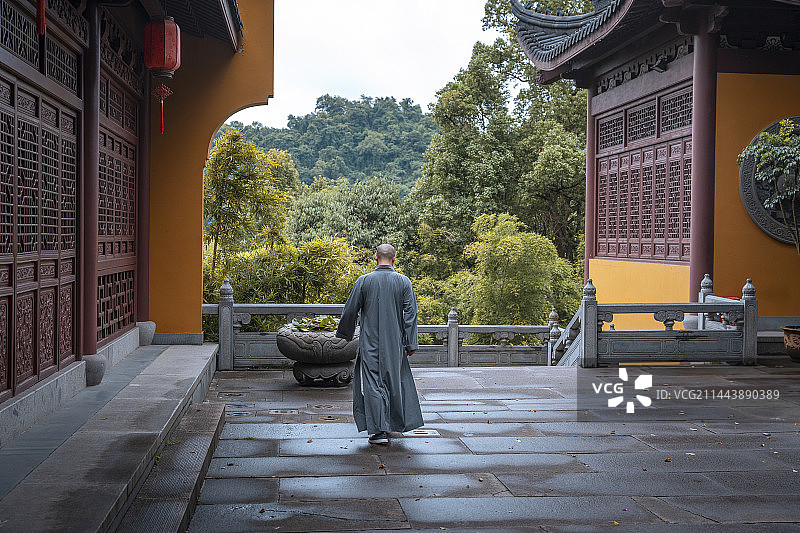 浙江杭州永福禅寺 灵隐寺图片素材