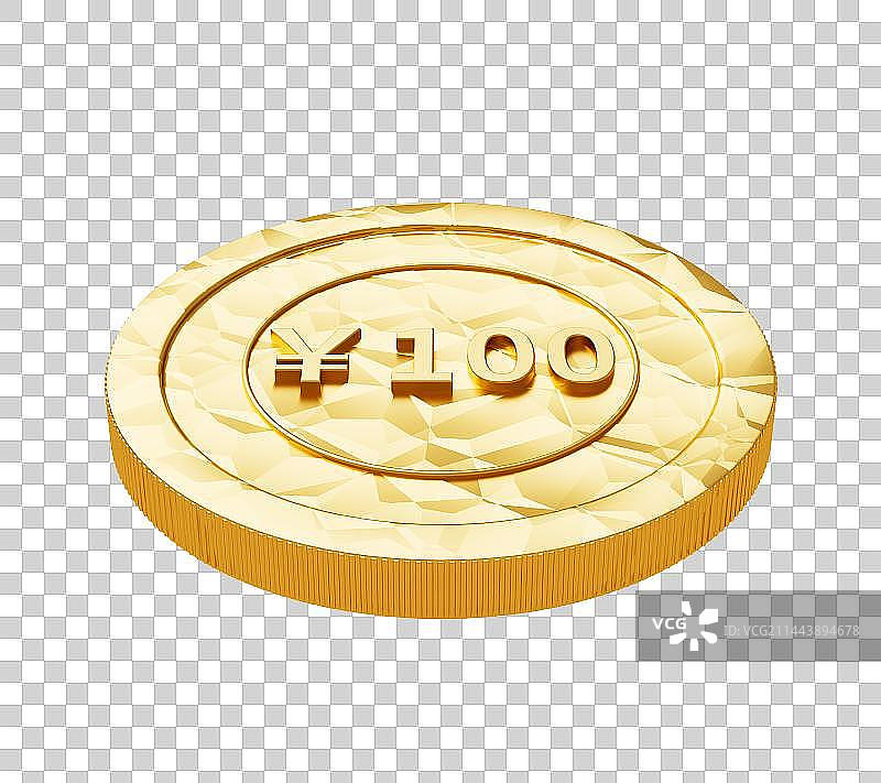卡通金币元素3D渲染图片素材