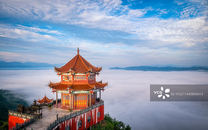 仙妈殿云海日出图片素材