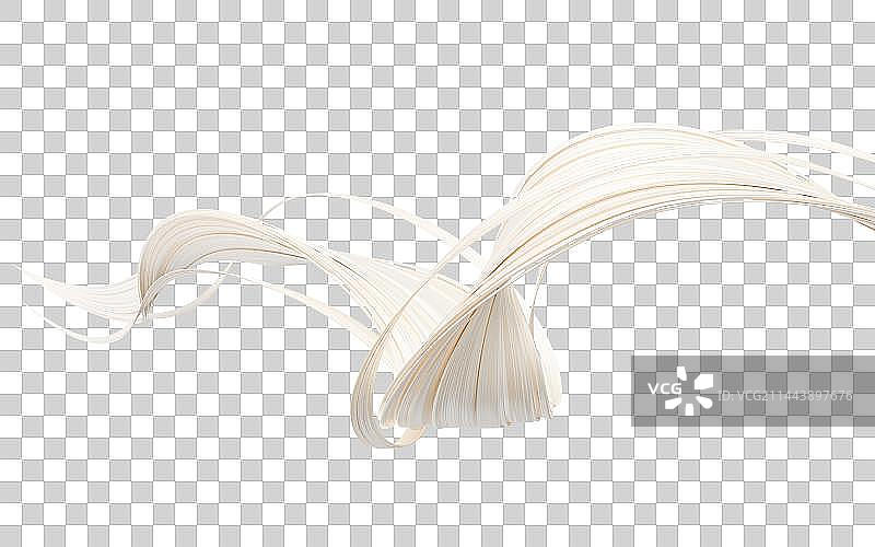 流动的曲线线条3D渲染图片素材