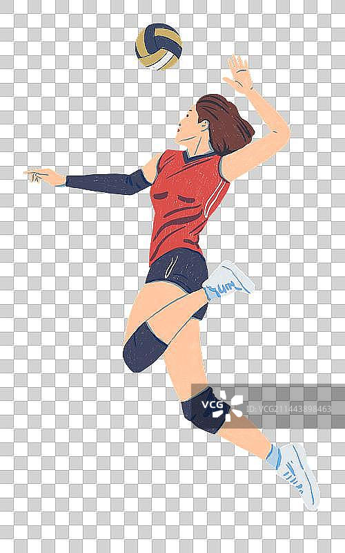 排球女孩图片素材