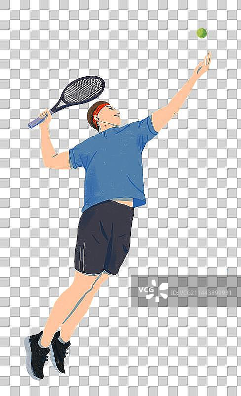 网球少年图片素材