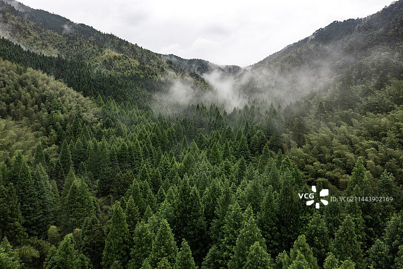 航拍湖南株洲炎陵神农谷景区景观图片素材