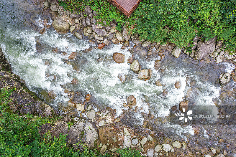 航拍湖南株洲炎陵神农谷景区景观图片素材