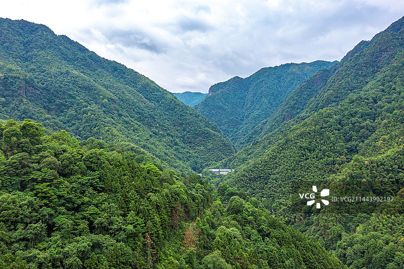 航拍湖南株洲炎陵神农谷景区景观图片素材