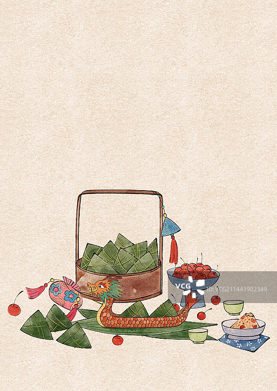 端午节国风插画图片素材