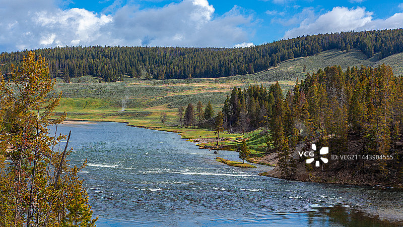 美国黄石公园黄石河图片素材
