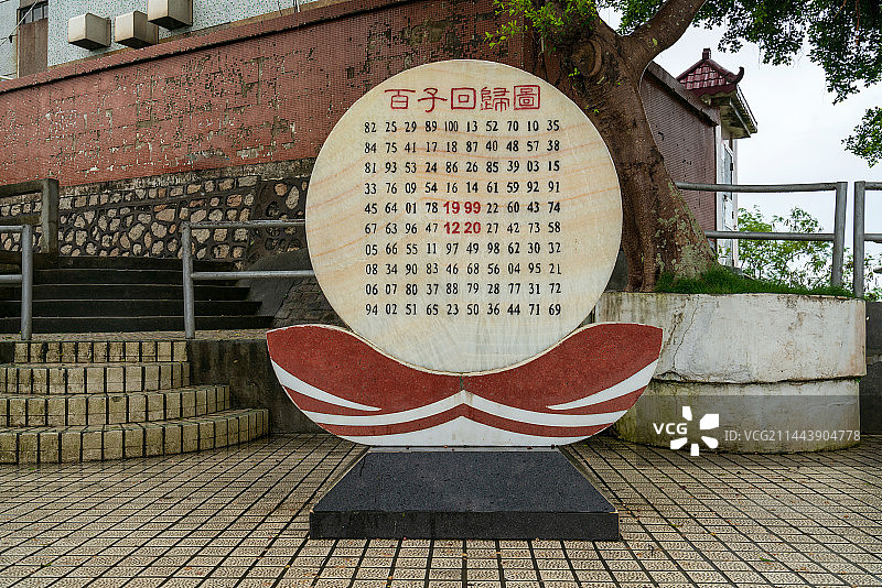 澳门回归百子碑图片素材