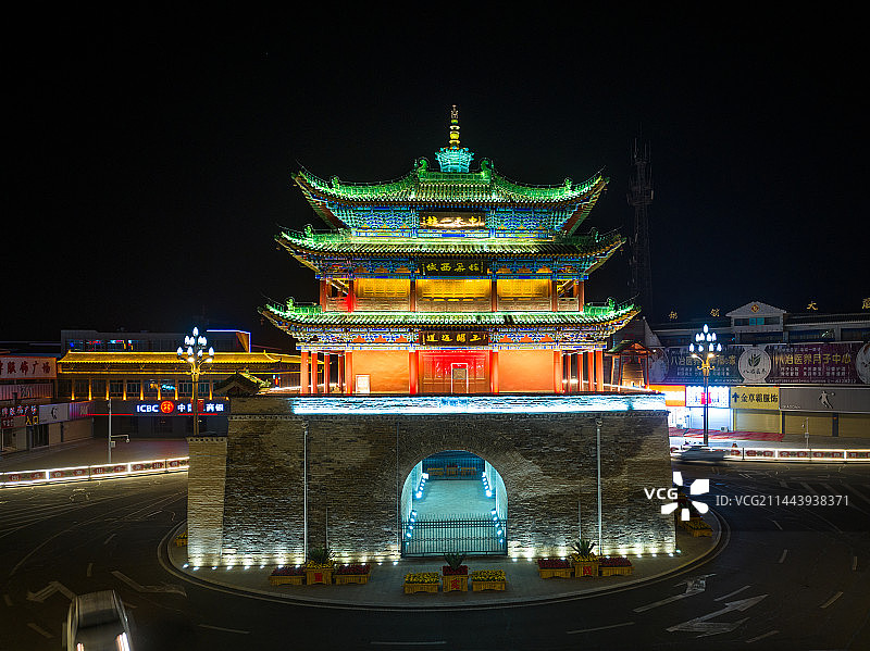 金昌市永昌县钟鼓楼图片素材