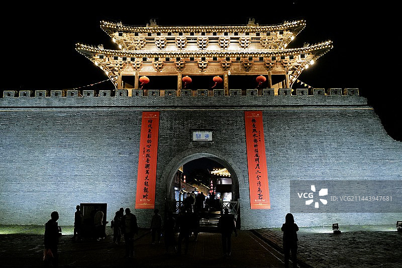 扬州东关街宋代东门城楼图片素材