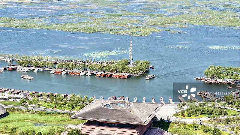 白洋淀航拍图片素材