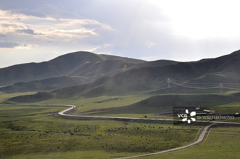 若尔盖大草原图片素材