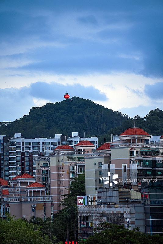东莞城市地标黄旗山旗峰公园图片素材