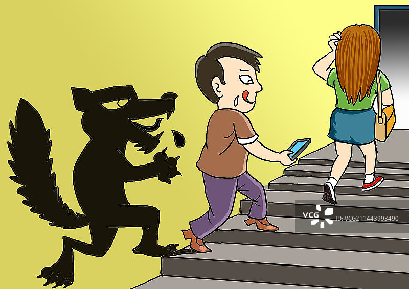 夏季谨防男子色狼偷拍裙底图片素材