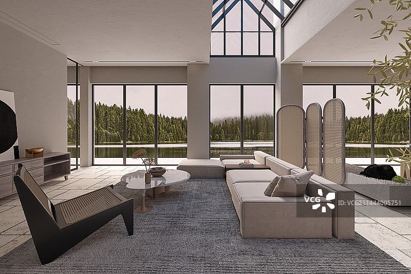 客气，起居室，室内设计，现代风格，侘寂风格图片素材