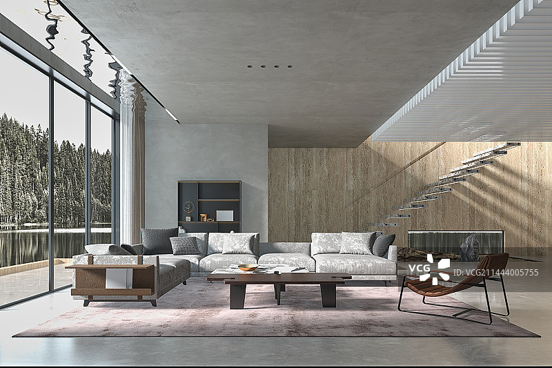 客气，起居室，室内设计，现代风格，侘寂风格图片素材