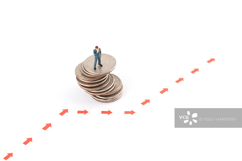 微缩创意投资方向走势图片素材