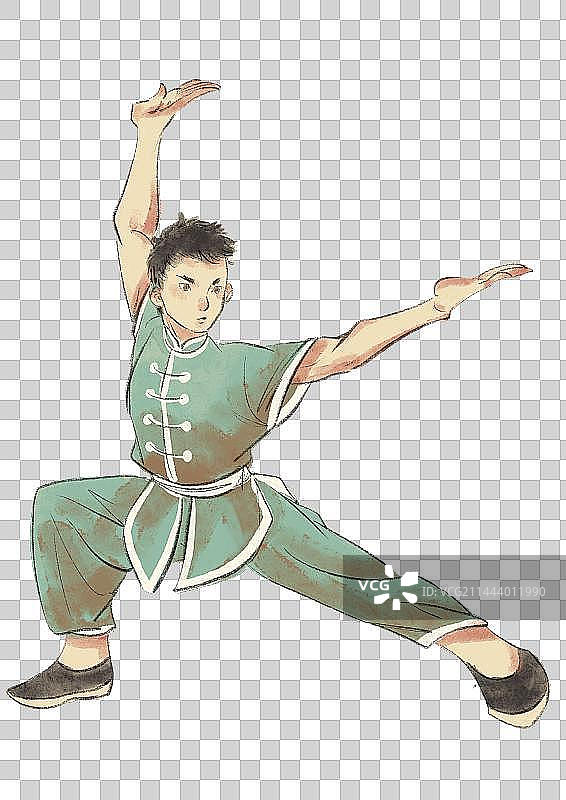 素养武术插画元素图片素材