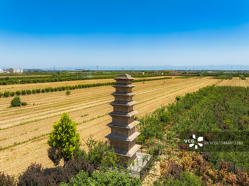 全国重点文物保护单位，山西省运城市临猗县——闾原头永兴寺塔图片素材