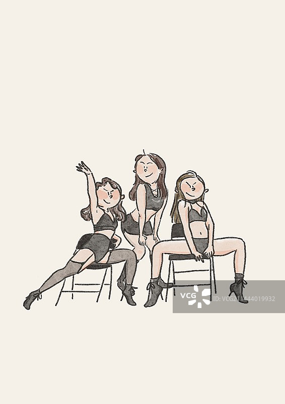 跳舞女孩图片素材