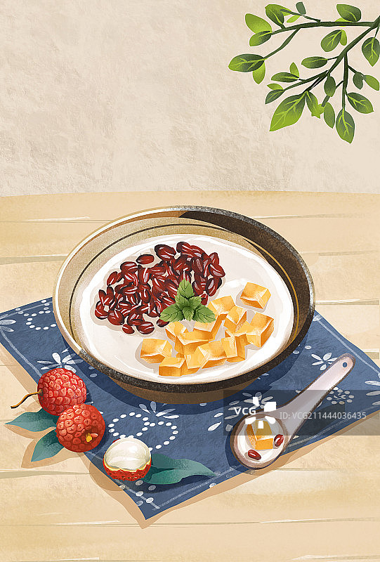 广东佛山城市特色美食 双皮奶图片素材