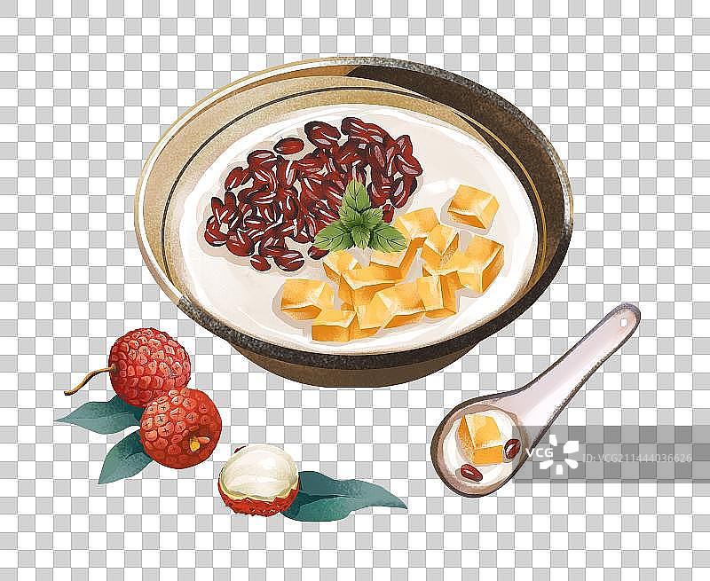 广东佛山城市特色美食 双皮奶图片素材