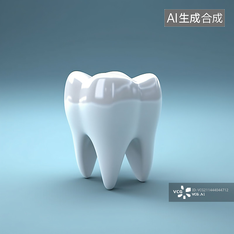 【AI数字艺术】牙齿三维立体模型图片素材