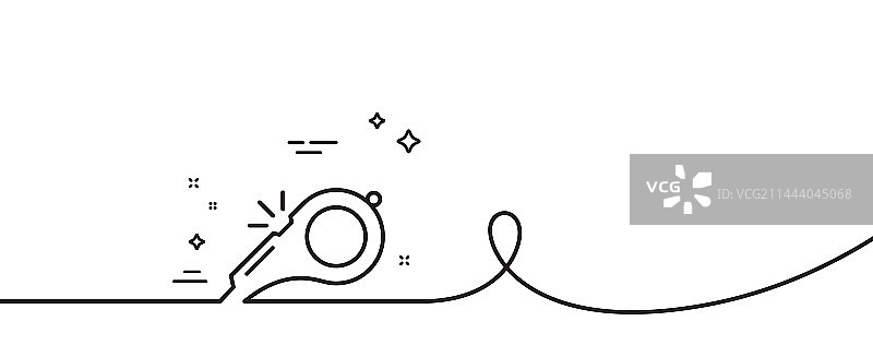 口哨线性图标图片素材