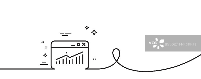 网站流量折线报告图表标志图片素材