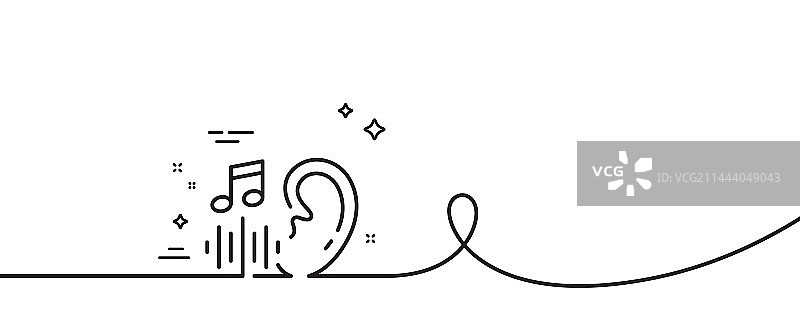 听力线图标音频消息标志连续图片素材