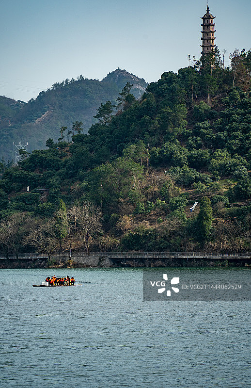 永安溪的绿水青山图片素材