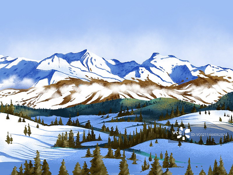 雪山图片素材