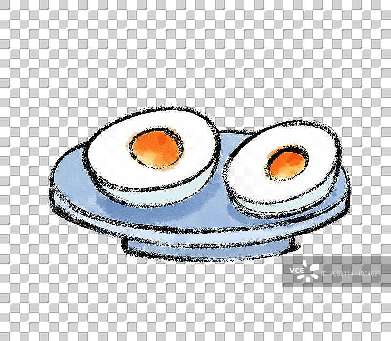 咸鸭蛋国风插画图片素材