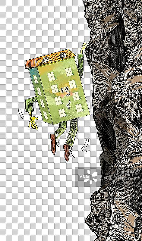 楼市，悬崖，炒房，开发商图片素材