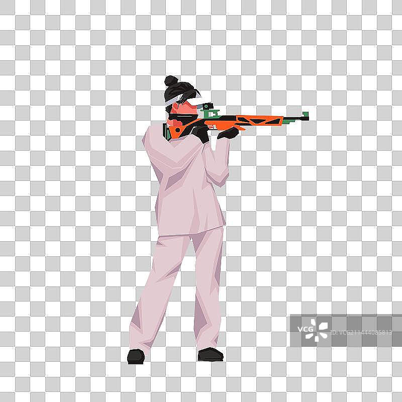 运动员--射击图片素材