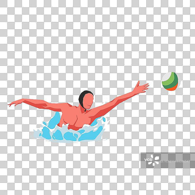 运动员--水球图片素材