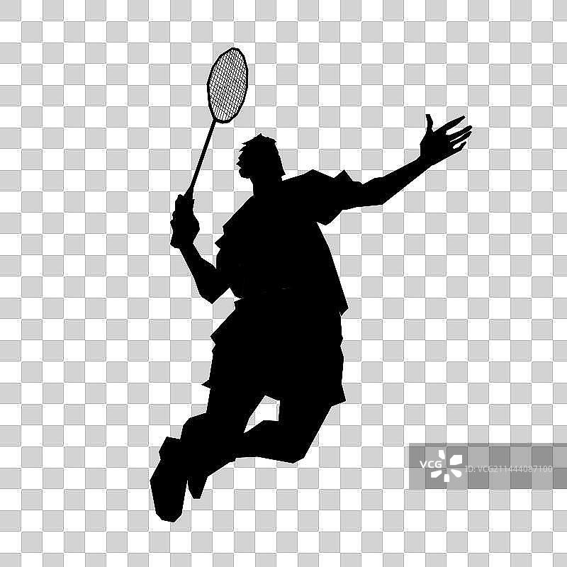 运动员--羽毛球图片素材