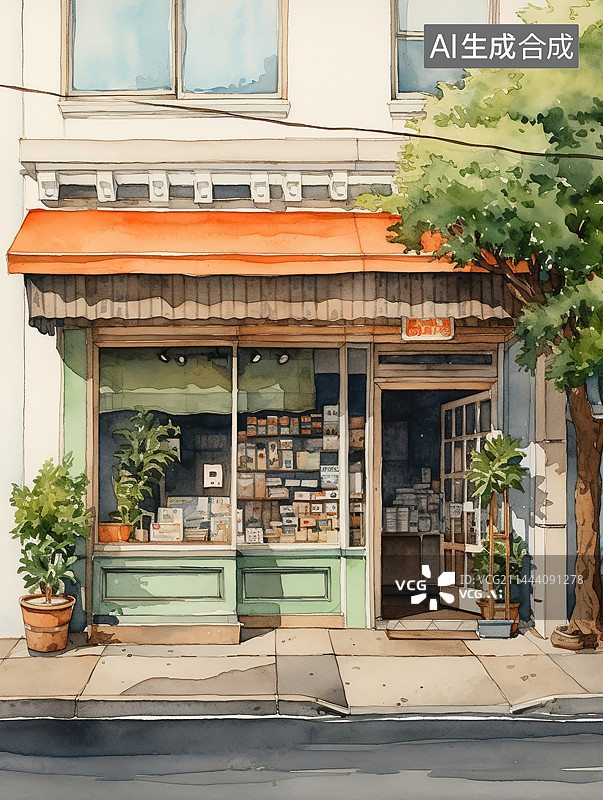 【AI数字艺术】城市风光图片素材