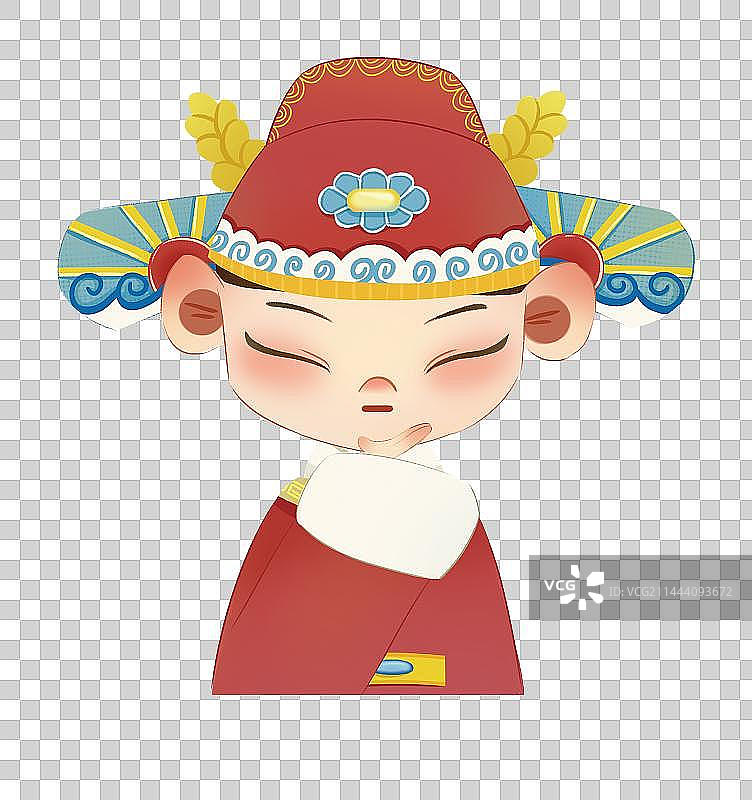 国风表情包 思考图片素材