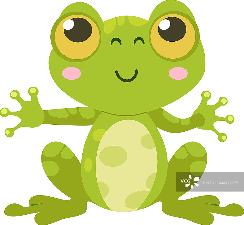 坐姿青蛙图片素材